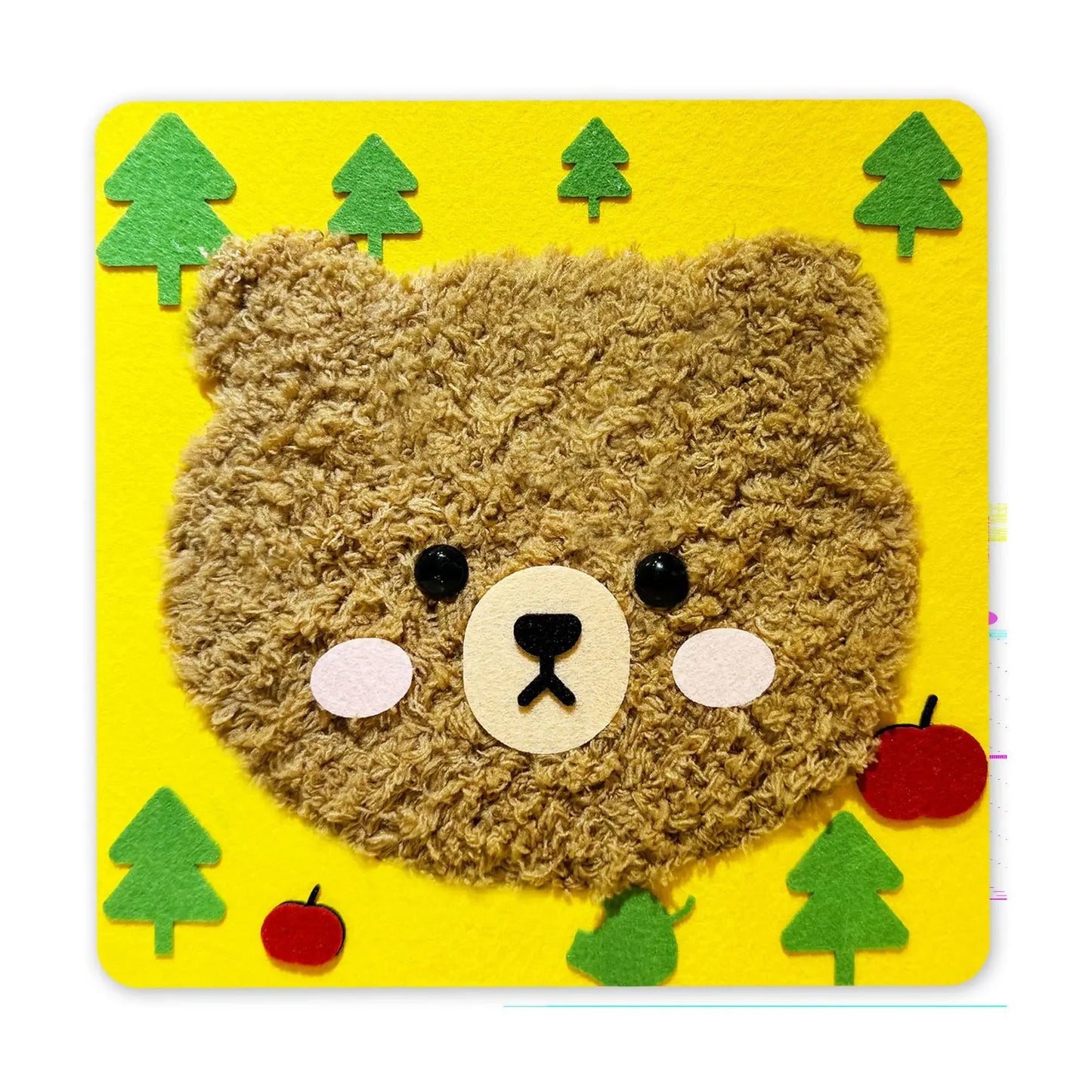 Cute Cartoon Animal Punch Needle Kit – DIY Embroidery Set