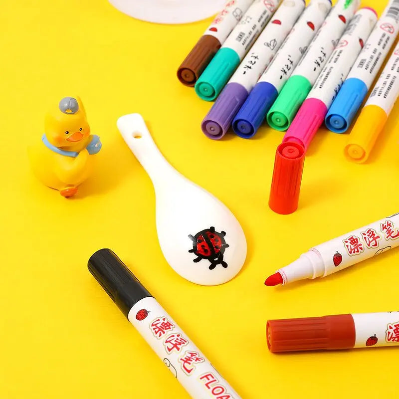 Floating Water Painting Brushes