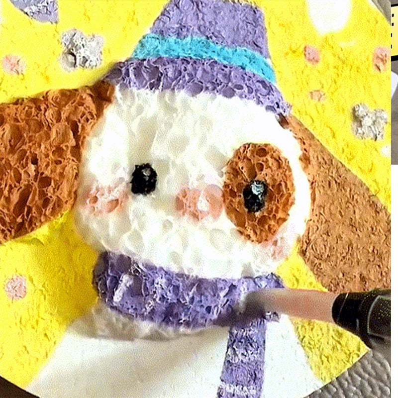 DIY 3D Foam Texture Painting Paper – Kids’ Creative Art Set
