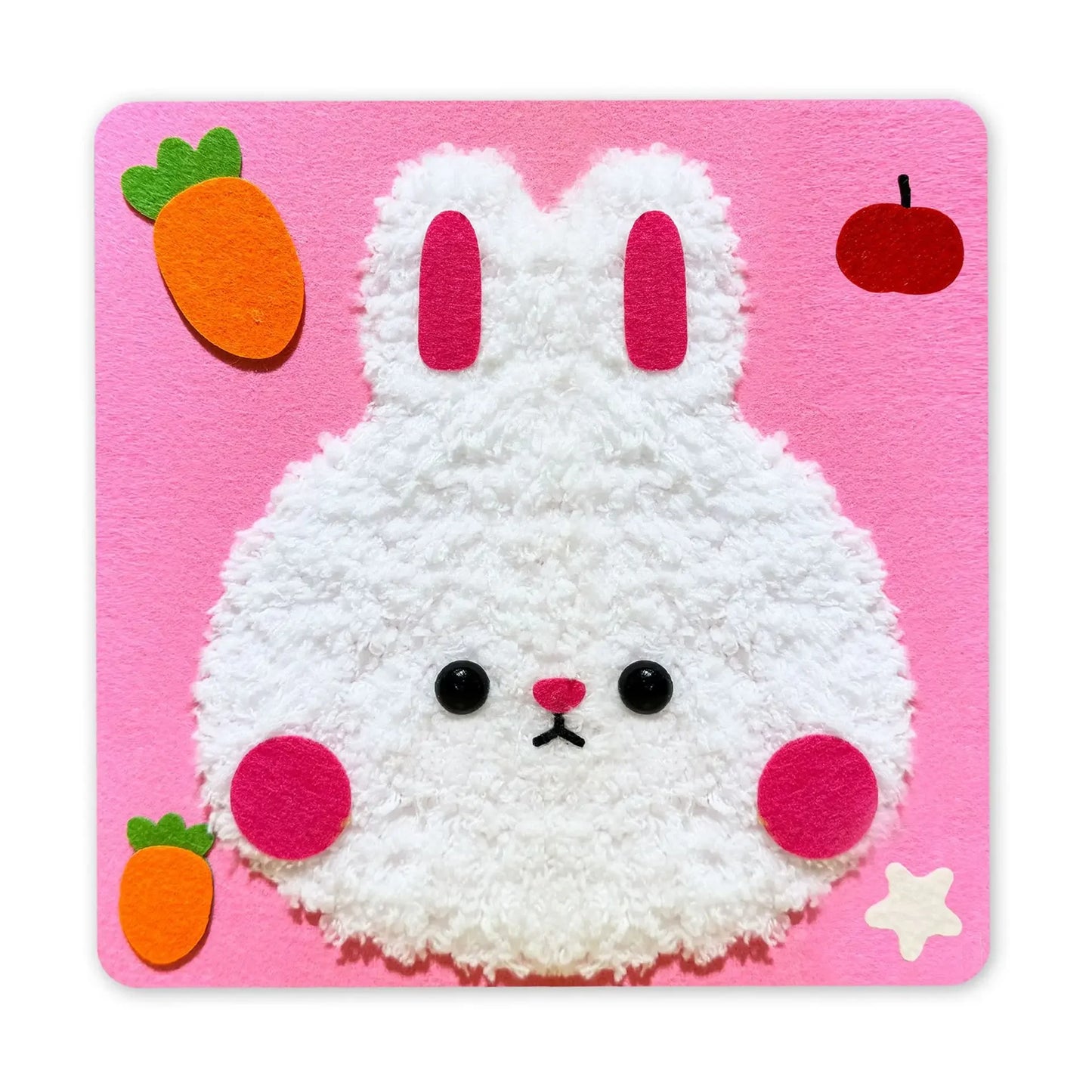 Cute Cartoon Animal Punch Needle Kit – DIY Embroidery Set