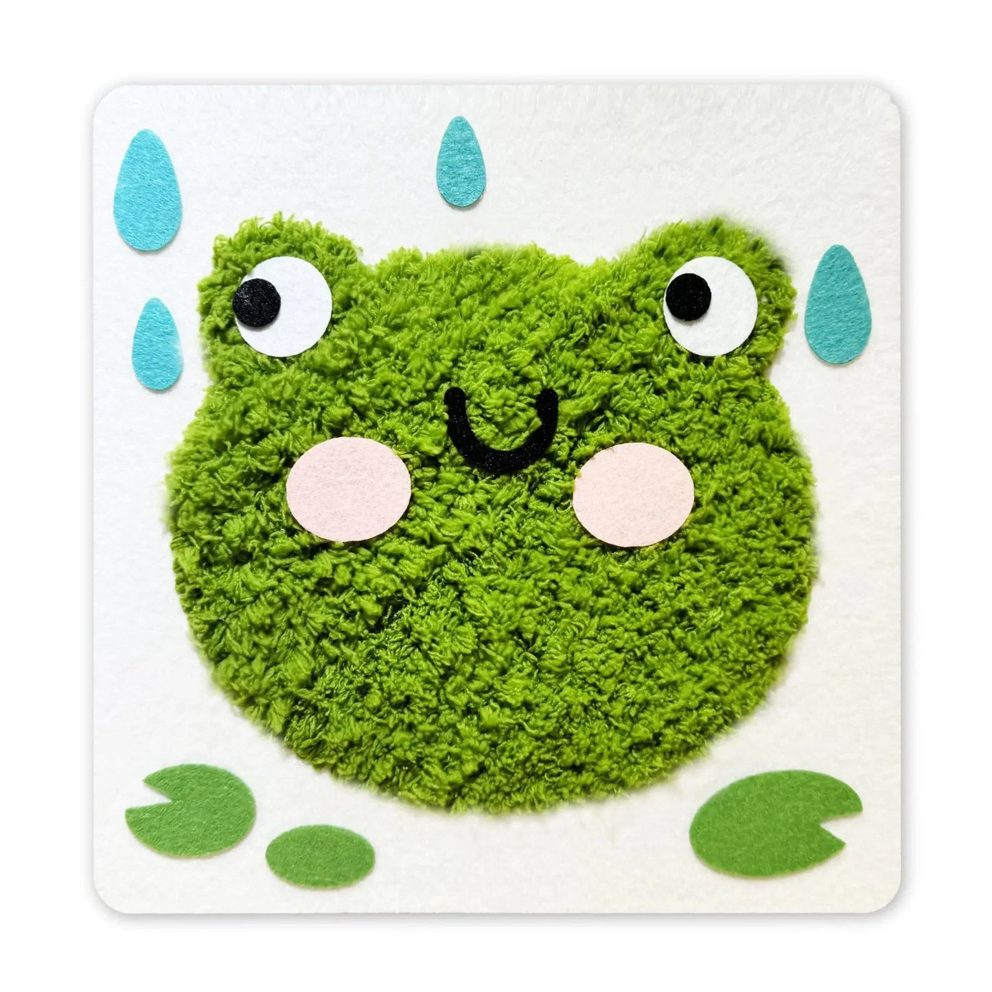 Cute Cartoon Animal Punch Needle Kit – DIY Embroidery Set