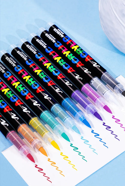 Brush Tip Acrylic Paint Pens