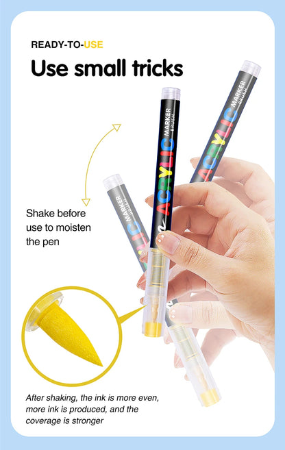 Brush Tip Acrylic Paint Pens