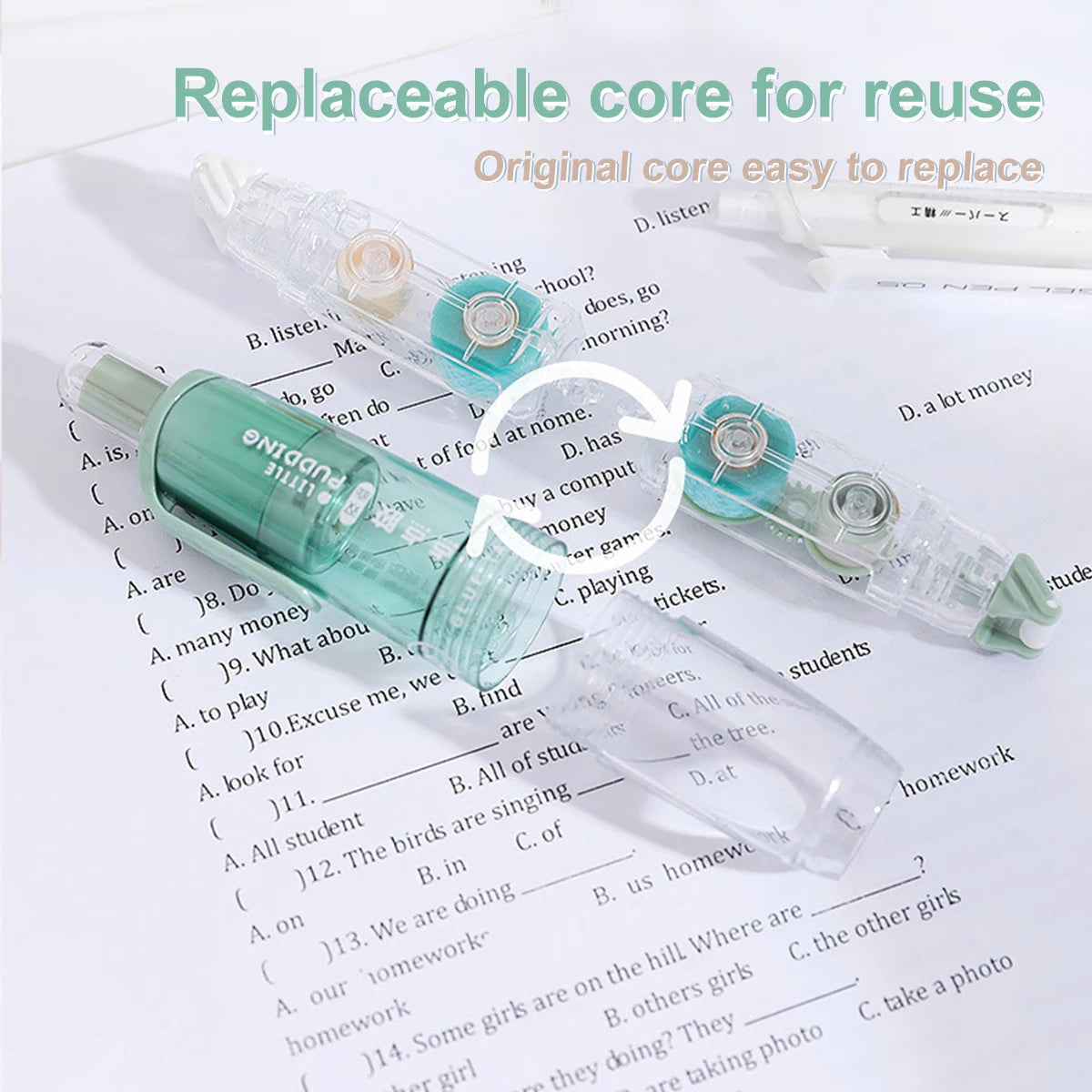 Transparent Double-Sided Dot Glue Refills – Replaceable Tape for School & Office