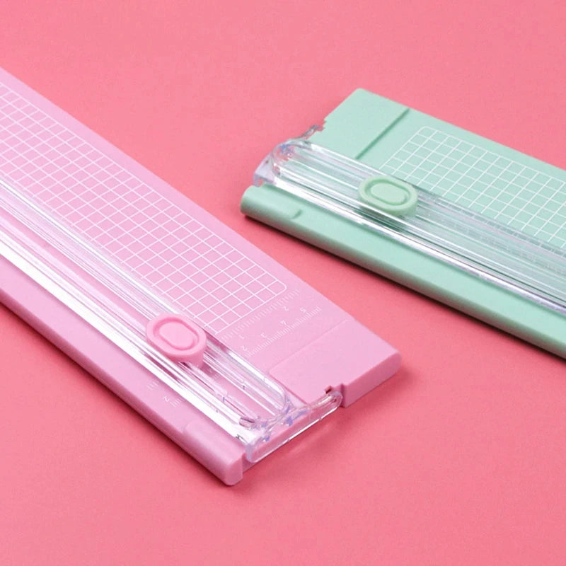 A4 Guillotine Paper Cutter with Pull-out Ruler