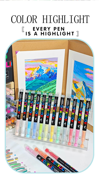 Brush Tip Acrylic Paint Pens